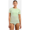Koszulka damska Odlo MERINO 160 BL TOP crew neck s/s zielona