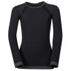Koszulka termoaktywna z długim rękawem dziecięca ODLO BL TOP crew neck l/s PERFORMANCE WARM KIDS czarna