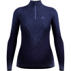 Bielizna termoaktywna z długim rękawem Odlo BL TOP turtle neck l/s half zip PERFORMANCE WARM BLACKCOMB niebieska