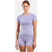 Koszulka damska Odlo PERFORMANCE LIGHT - RAIN DYE BL TOP crew neck s/s fioletowa