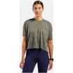 Koszulka damska Odlo ACTIVE 365 NATURAL BLEND PRINT T-shirt crew neck s/s szara