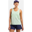 Koszulka bez rękawów damska Odlo ZEROWEIGHT CHILL-TEC Tank crew neck zielona