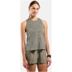 Koszulka damska bez rękawów Odlo ZEROWEIGHT ENGINEERED CHILL-TEC Tank crew neck szara