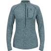Bluza techniczna damska ODLO Tencia Mid Layer 1/2 zip granatowa