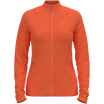 Bluza rozpinana bez kaptura damska ODLO Tencia Mid Layer Full Zip pomarańczow