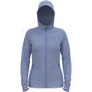 Bluza rozpinana z kapturem damska ODLO Tencia Mid Layer Hoody Full Zip niebieska
