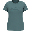Koszulka z krótkim rękawem damska ODLO Ascent PW 130 Run. Bike. Hike. T-Shirt Crew Neck s/s niebieska