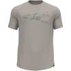 Koszulka z krótkim rękawem męska ODLO Ascent PW 130 Run. Bike. Hike. T-Shirt Crew Neck s/s szara