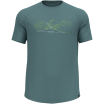 Koszulka z krótkim rękawem męska ODLO Ascent PW 130 Run. Bike. Hike. T-Shirt Crew Neck s/s niebieska